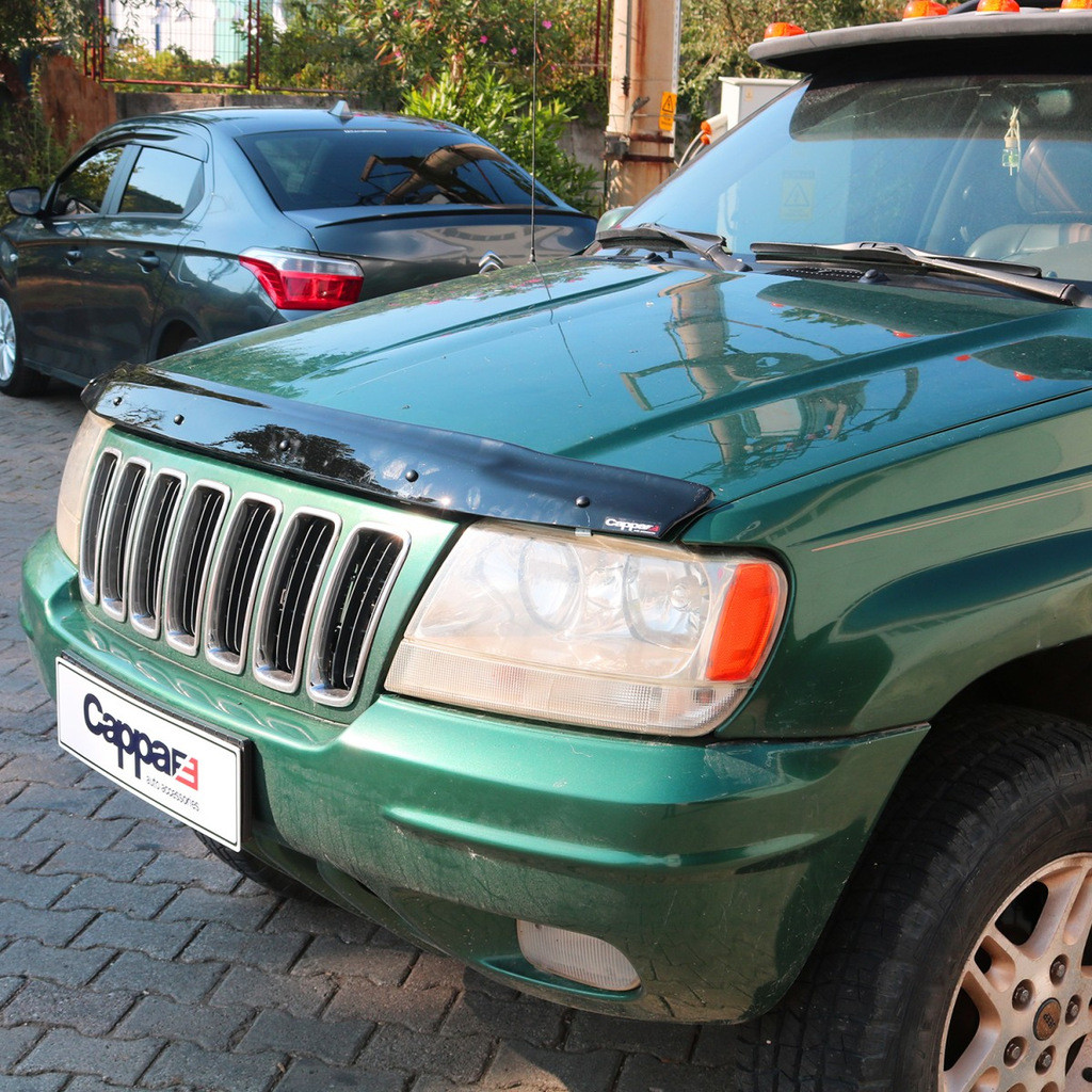 Дефлектор капота (мухобійка) (EuroCap) для авто. Jeep Grand Cherokee WJ 1999-2004рр.