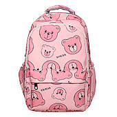 Рюкзак рожевий із ведмедиками для міста та школи / FS-1854,1