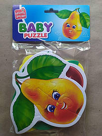 Бебі пазли Vladi Toys Фрукти 4 шт. (Укр) (VT1106-77)