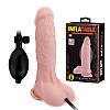 Фалоімітатор, що розширюється з присоскою Lybaile Inflatable Dildo, TPR, тілесний колір, фістинг, фото 10