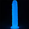 Фалоімітатор з присоскою люмінесцентний, що світиться в темряві 21 см Lumino Play Dildo, фото 5