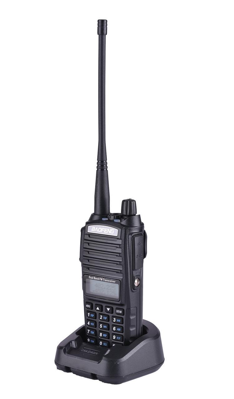 Рація Baofeng UV-82, комплект 1 шт, дальність 10км, батарея 1800mAh, 5W
