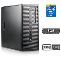 Компьютер HP/Core i5-4570 4 ядра 3.2GHz/8GB DDR3/120GB SSD NEW+120GB SSD NEW/HD Graphics 4600/DVD-RW/Win 11Pro