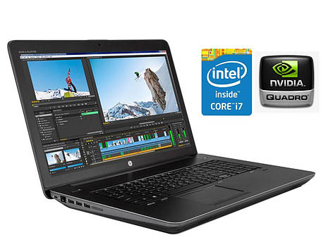 Раб.станція HP ZBook 17 G3/17.3"/Core i7-6820HQ 4 ядра 2.7GHz/16GB DDR4/512GB SSD/Quadro M4000M 4GB/Webcam, фото 2