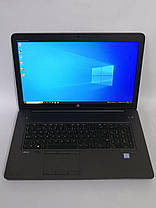 Раб.станція HP ZBook 17 G3/17.3"/Core i7-6820HQ 4 ядра 2.7GHz/16GB DDR4/512GB SSD/Quadro M4000M 4GB/Webcam, фото 2
