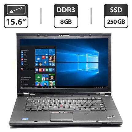 Ноутбук Б-клас Lenovo ThinkPad T530 / 15.6" (1366x768) TN / Intel Core i5-3360M (2 (4) ядра по 2.8 — 3.5 GHz), фото 2