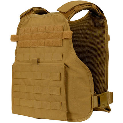 Жилет тактичний Condor Modular Operator Plate Carrier з кишенями під м'які бічні пластини койот, фото 3