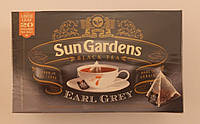 Чай черный Sun Gardens Earl Grey с бергамотом в пирамидках 20 шт по 2,5г Сан Гарденс