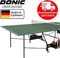 Теннісний стіл Donic Indoor Roller 400 для приміщень. Німеччина. Зелений