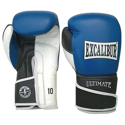 Боксерські рукавиці Excalibur Ultimate 551-03/14 14 унцій синій/білий/чорний, фото 1