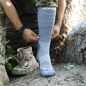 Шкарпетки водонепроникні Dexshell Terrain Walking, p-p S, сірі, фото 3