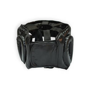 Шлем для боксу THOR NOSE PROTECTION 707 XL / Кожа / чорний, фото 4
