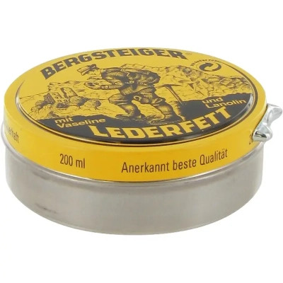 Водовідштовхуюче просочення для взуття HeySport Bergsteiger-Leather-Grease colourless 150 ml
