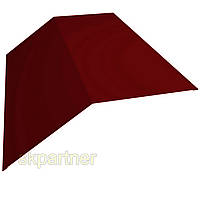 Планка конек треугольный 115х115х2000 Ral 3005 полиэстер (красное вино)