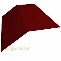 Планка конек треугольный 115х115х2000 с матовым покрытием Ral 3005 мат (красное вино)