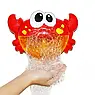 Дитяча іграшка для ванни, кумедний краб-бульбаш для дітей червоний, фото 5
