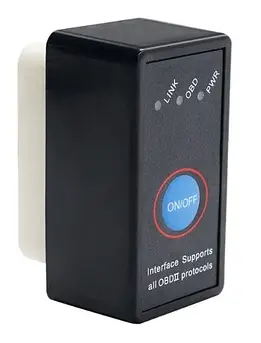 Універсальний сканер помилок автомобільний ELM 327 Bluetooth V1.5 з кнопкою ВИМК. ON/OFF