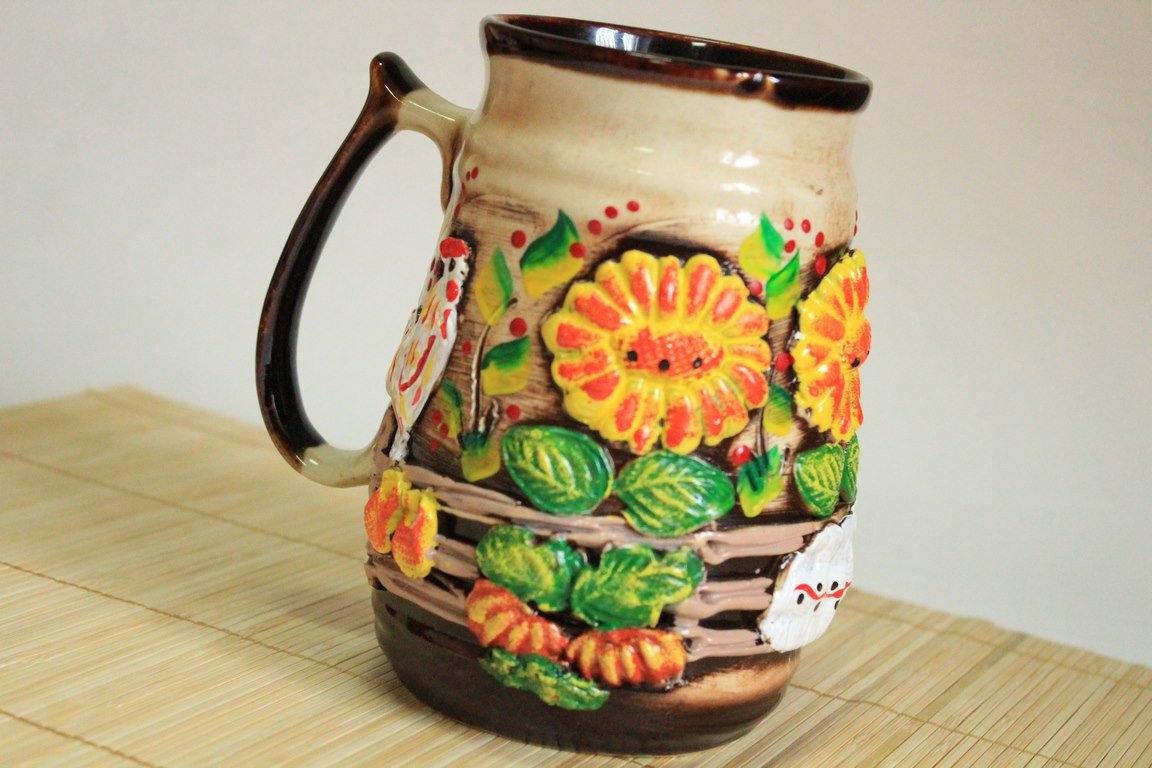 Келих Пивний ручне ліплення 1л Ураїну (099775), фото 1