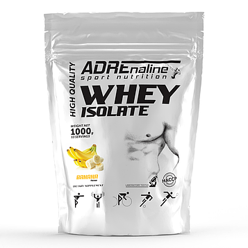 Ізолят Adrenaline Sport Nutrition Isolate 1000 g Банан