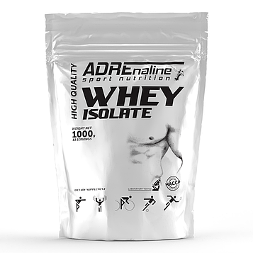 Ізолят Adrenaline Sport Nutrition Isolate 1000 g Без смаку