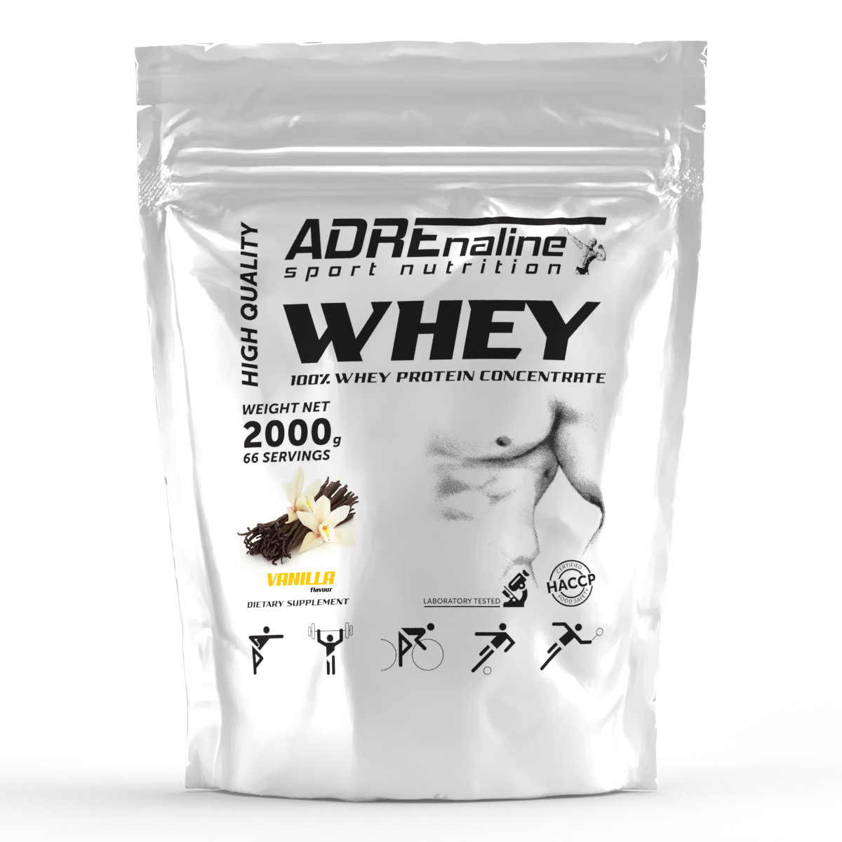 Протеїн Adrenaline Sport Nutrition Whey Protein 2000 g Ваніль