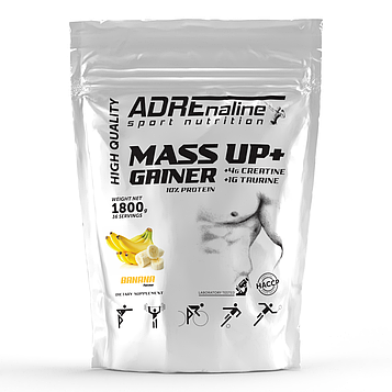 Гейнер Adrenaline Sport Nutrition Mass Up + 1800 грам Банан