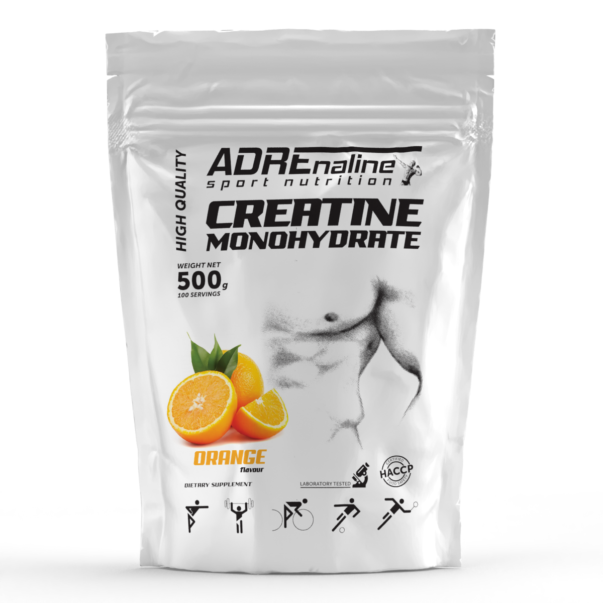 Креатин Adrenaline Sport Nutrition Creatine Monohydrate 500 г Апельсин