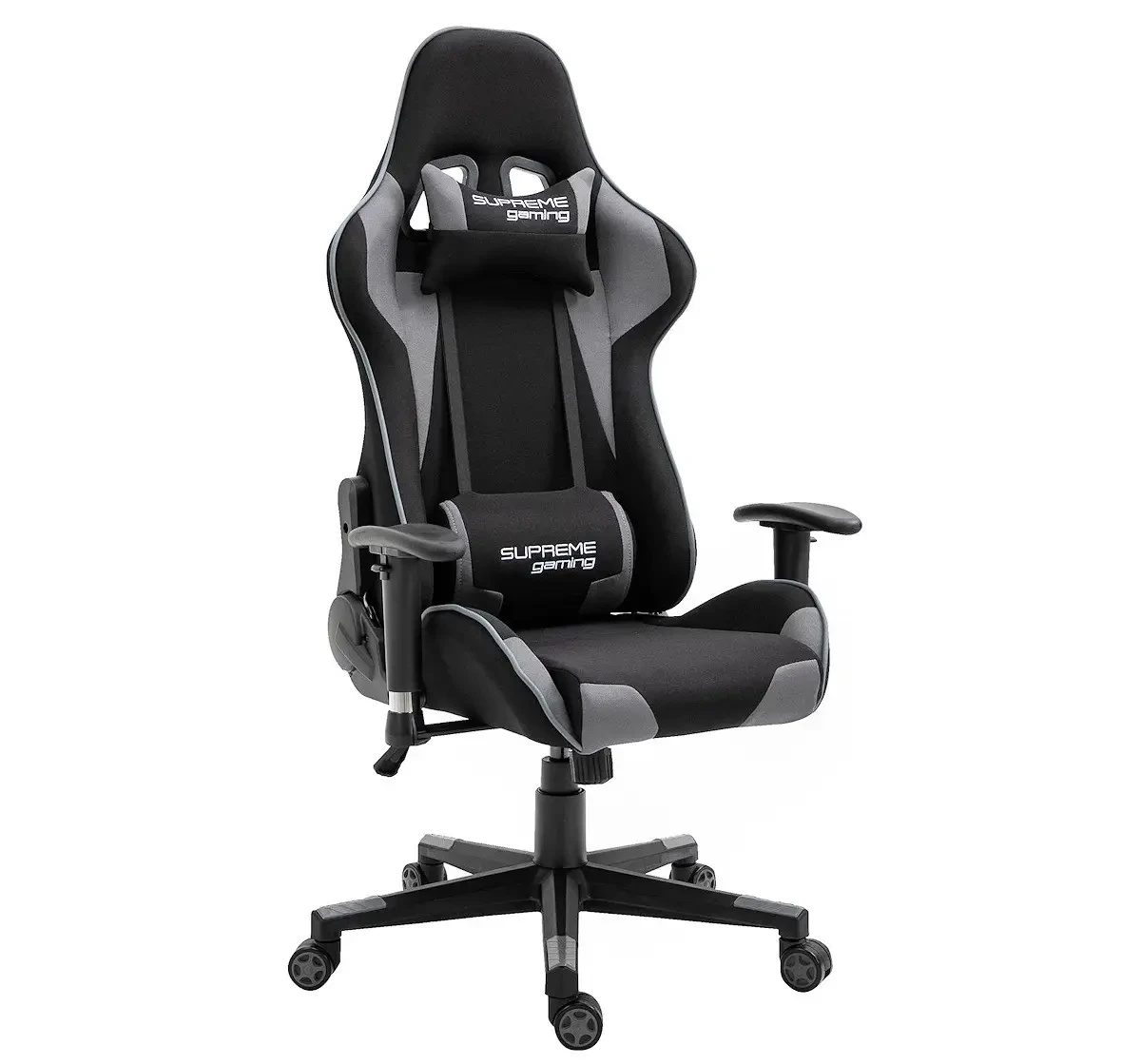 Крісло геймерське Supreme Gaming чорно-сіре ігрове