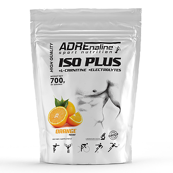 Ізотонік Adrenaline Sport Nutrition Iso Plus 700 g Апельсин