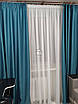 Матові штори Blackout бірюзового кольору на вікна в спальню, зал та на кухню №297 Блекаут однотонні 2 штори, фото 4
