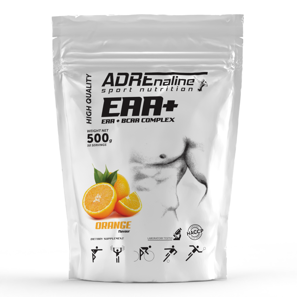 Комплексні амінокислоти Adrenaline Sport Nutrition EAA + BCAA Complex 500 г Апельсин