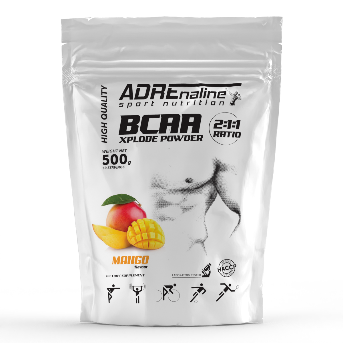 Амінокислоти Adrenaline Sport Nutrition BCAA Xplode 500 грам Манго