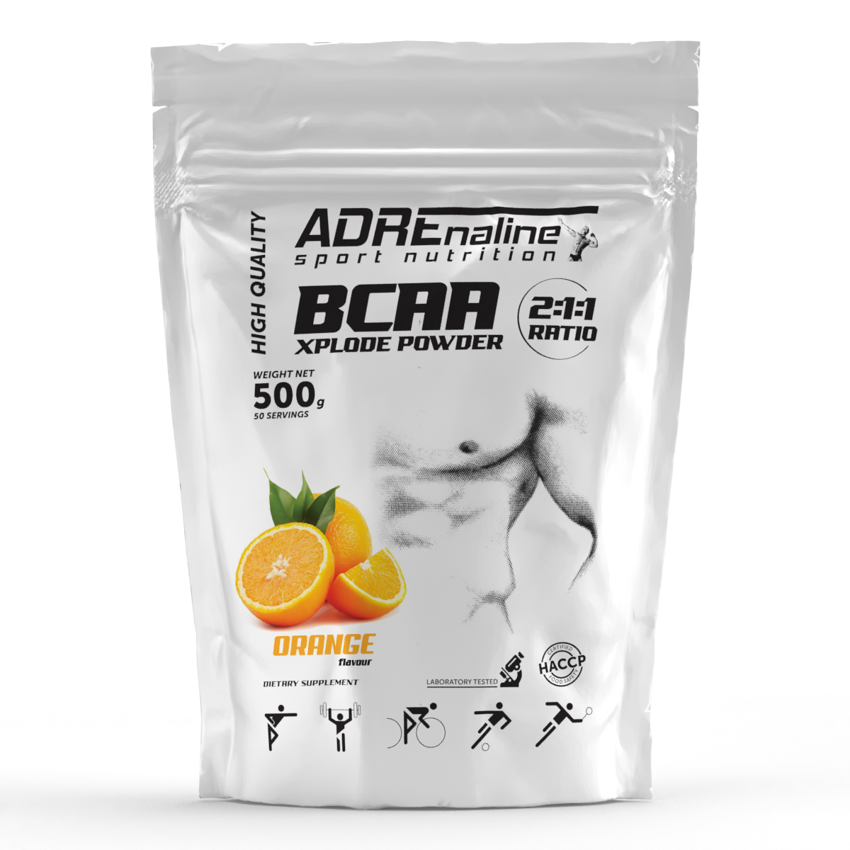 Амінокислоти Adrenaline Sport Nutrition BCAA Xplode 500 грам Апельсин