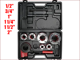 Набір клупів для нарізки різьби на трубах Ø= 1/2", 3/4", 1", 1 1/4", 1 1/2" , 2" YATO YT-29003