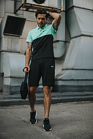 Чоловічий літній Комплект футболка поло та шорти Nike