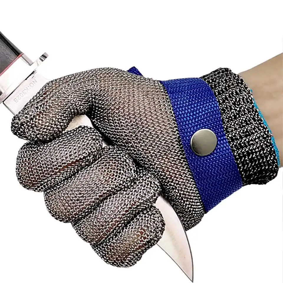 Рукавичка кольчужна від порізів з неіржавкої сталі Chainmail glove розмір L, фото 1
