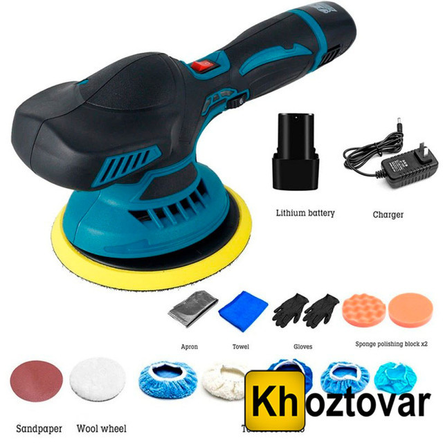 Акумуляторна машинка полірувальна YK49, фото 1