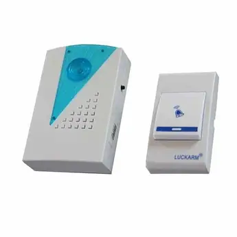Дверний дзвінок A006 від розетки Luckarm 220 бездротовий енергоощадний білий колір