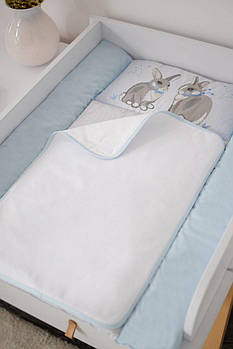 Сповивальний матрацик Baby Veres Summer Bunny blue New 50х70 см 426.5.1