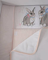 Сповивальний матрацик Baby Veres Summer Bunny pink New 50х70 см 426.3.1, фото 3