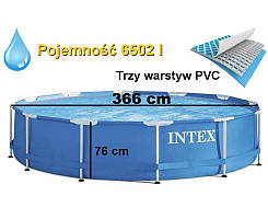 Каркасный бассейн 366 x 76 см Intex 28210 Metal Frame Pool