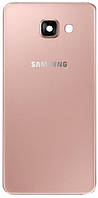 Задняя крышка Samsung A510 Galaxy A5 2016 розовая оригинал + стекло камеры