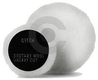 Белый меховой супер режущий круг GYEON Q2M Rotary wool heavy cut pads, 2 шт. 80 мм