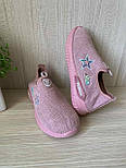 Стильні дитячі рожеві кросівки для дівчинки, текстиль, розмір 35, фото 2