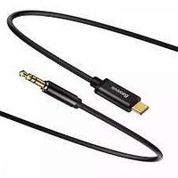 Cable AUX Baseus Yiven Type-C to 3.5 mini jack (1.2m) (black) 36873 *