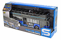 Автобус JS122-122A 2 кольори, музичний, світло, на батарейках (таблетках), в коробці, 33-15,5-9 см., фото 2