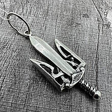 Срібна підвіска Герб України кулон тризуб срібло 925 проба