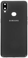 Задняя крышка Samsung A107 Galaxy A10s черная оригинал + стекло камеры