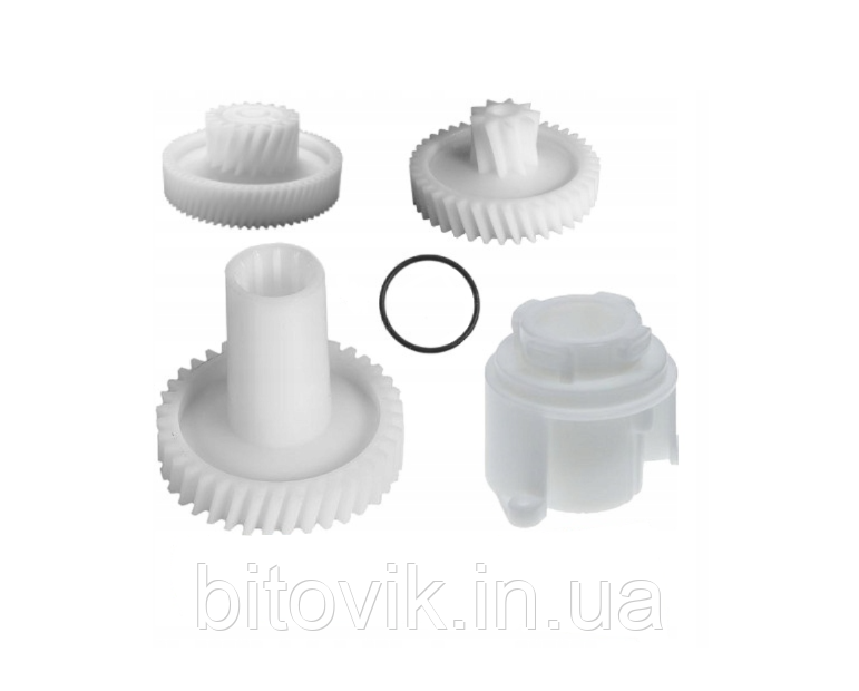 Комплект шестерень для м'ясорубки Zelmer + Тримач тубуса 187.0010