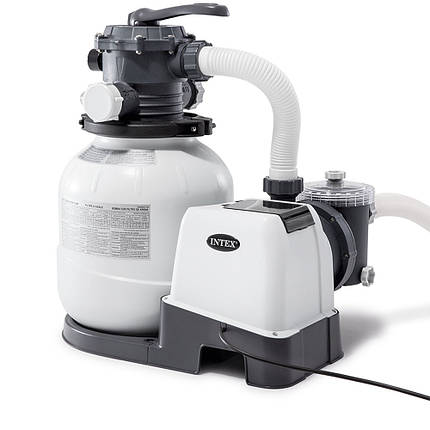 Пісочний фільтр насос Intex 26646 Фільтраційна установка для басейнів 6000 л/год 23 кг, фото 1